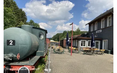 historische Lock "Emma" am alten Bahnhof