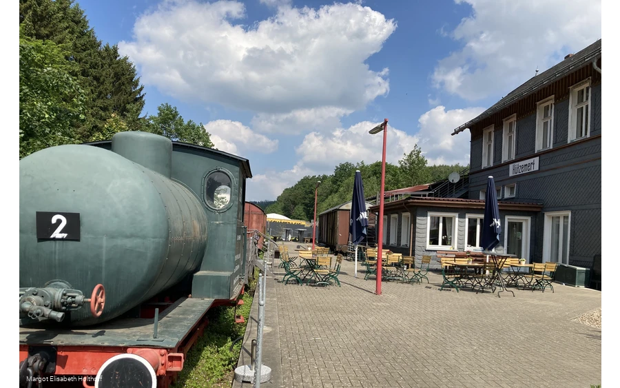 historische Lock "Emma" am alten Bahnhof