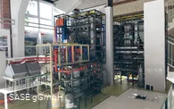Seitenansicht Model Staubfilteranlage Müllverbrenn