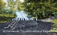 Aktiver Kohlenmeiler Walpersdorf