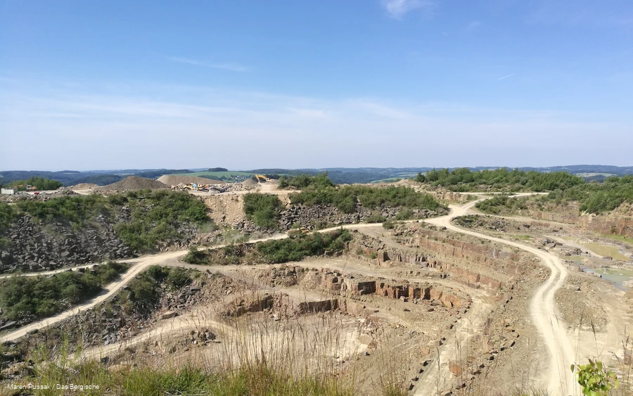 Blick in den Steinbruch