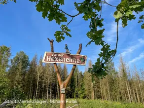 Schild an der Hexeneiche