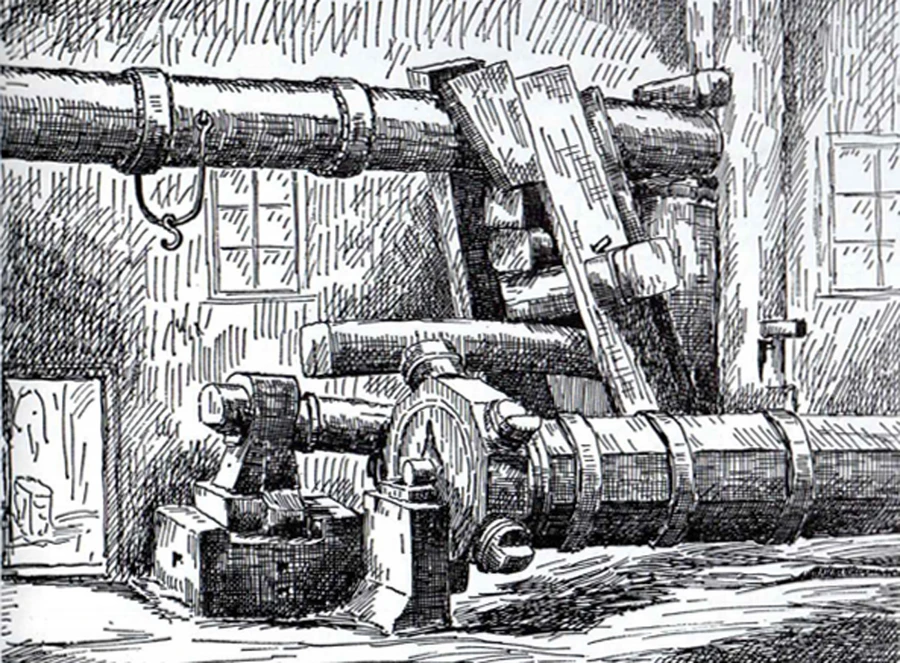 Zeichnung Halbacher Hammer-Fritz Kraus 1971.jpg