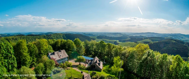 Hilchenbach Blick von der Ginsburg