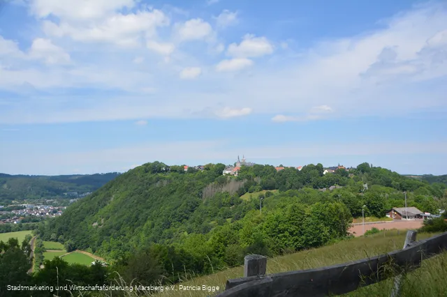 Geopfad Marsberg Blick von der Kalvarienbergkapelle