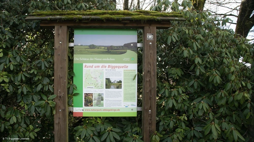 Beschilderung Biggequelle
