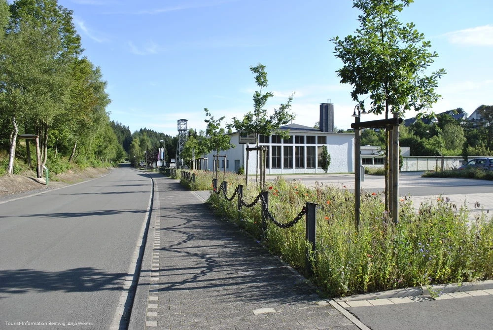 Parkplatz Sauerländer Besucherbergwerk