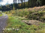 Der Hohlweg mit der Karrenspur in der Nähe der Lis