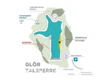Übersicht Glörtalsperre