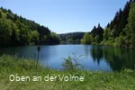 Blick vom Ufer über die Genkeltalsperre